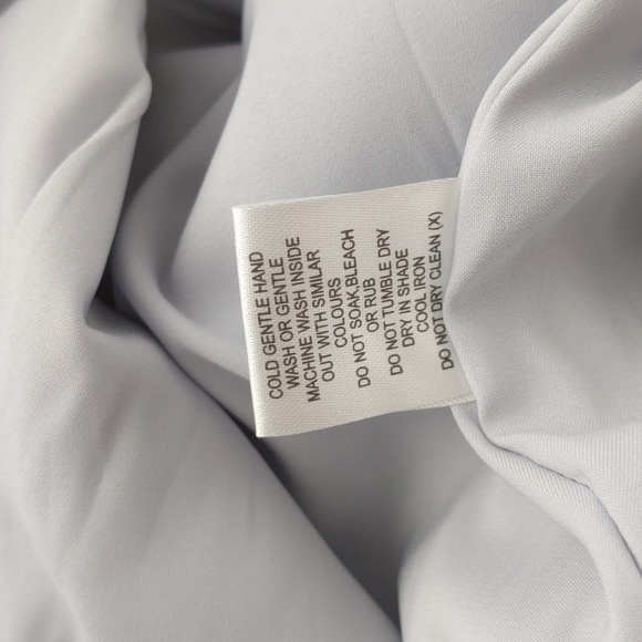 Liz Jordan Women's Skirt Size 12 Silver Embroidered Floral Pencil Lined Zip NEW - Picture 15 of 15